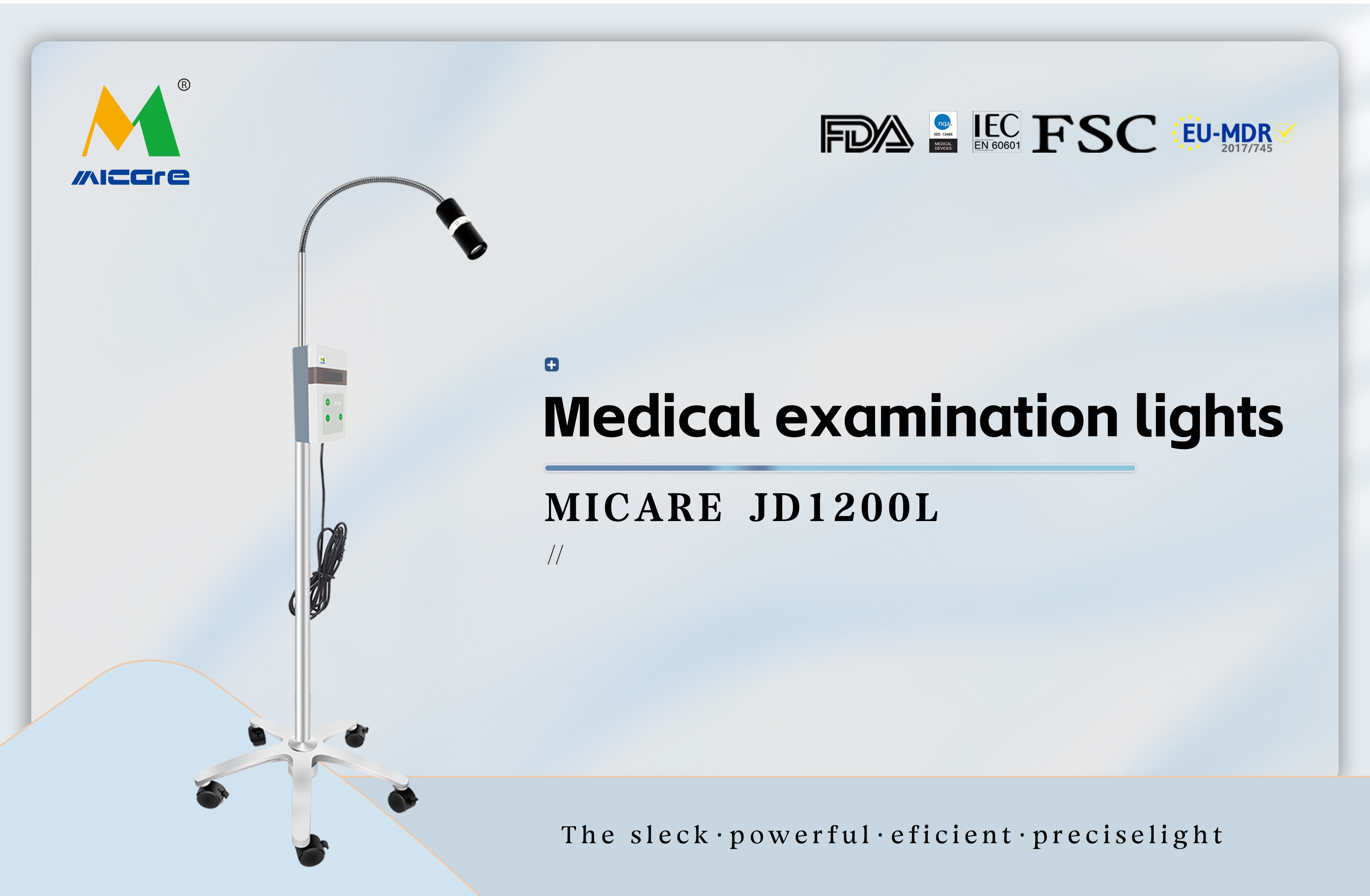 Фабрика на хирургическа лампа за преглед MICARE JD1200L