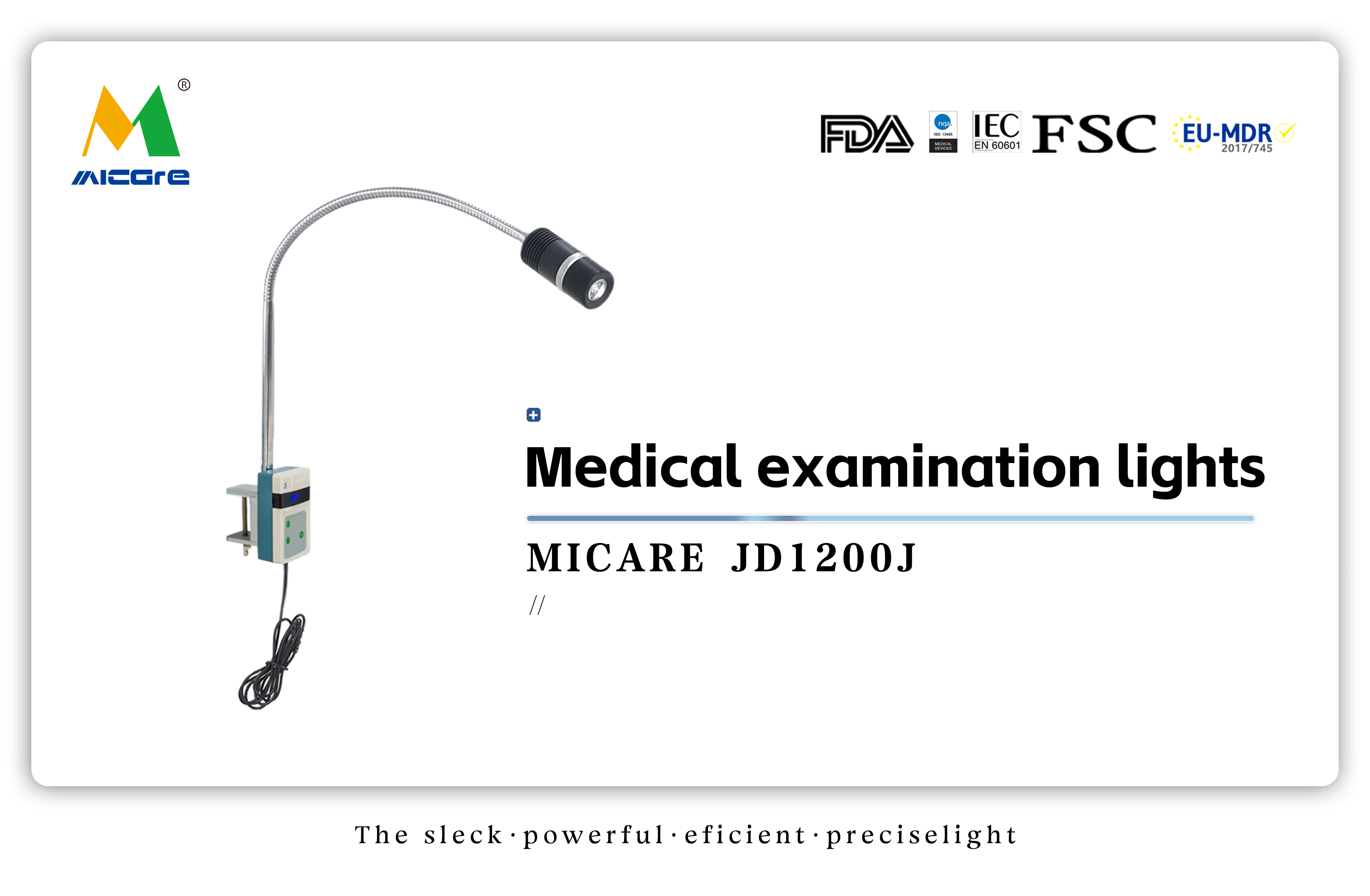 MICARE JD1200J 検査ライト 12w 調節可能な歯科/獣医外科用照明製造