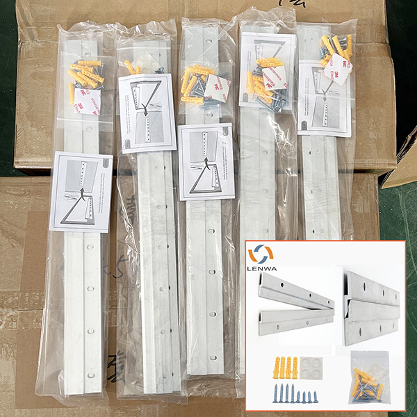 Heavy duty mirror hanging brackets for commercial and residential use