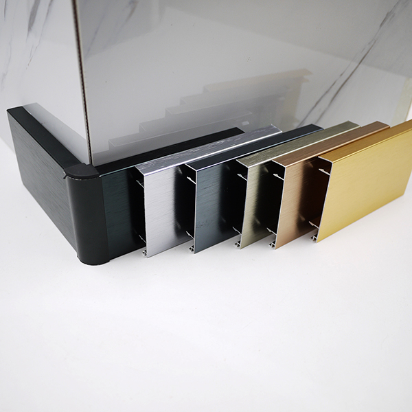 Easy installation and low maintenance with aluminium floor skirting