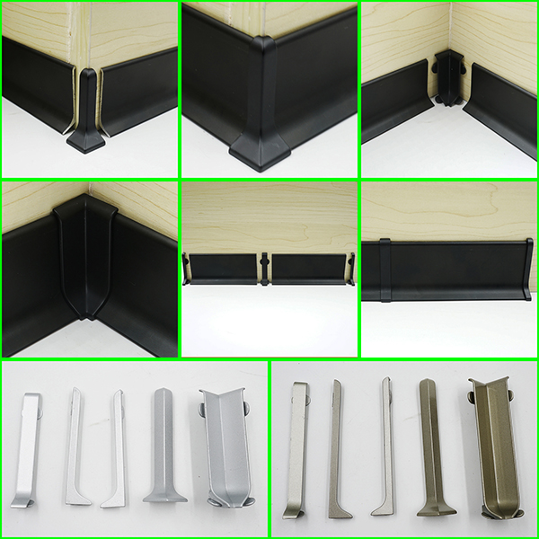 Add a modern touch to your interior design with aluminum skirting profiles