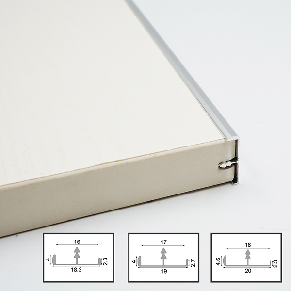 Easy installation for a sleek finish with aluminium edge trim