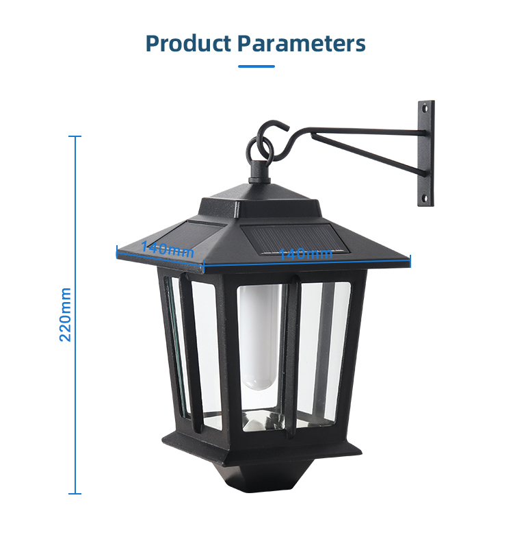 Solar Hanging Lantern Outdoor, Flickering Flames Solar Outdoor Lights Waterproof for Wall Fence Patio Porch Yard details