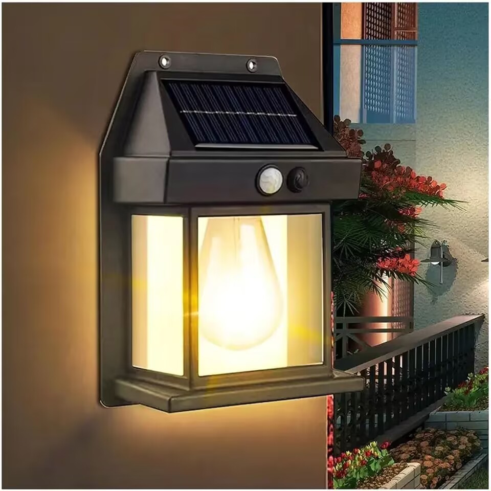 Outdoor Solar Lights Garden Wall Lamp Waterproof Yard Landscape Street Sunlight Lamp Energy Saving Staircase Fence Lights LED factory