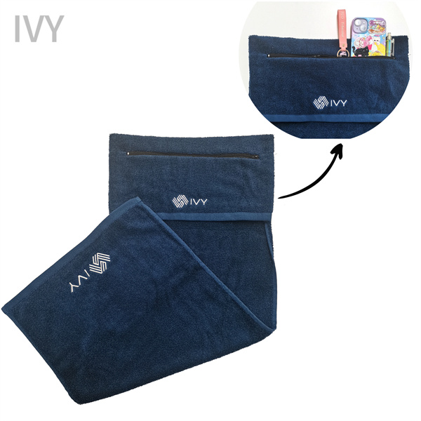 towel with zip pocket-0