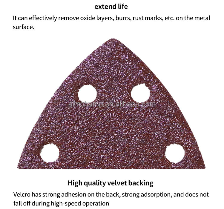 Best quality 5Inch-9 inch PSA Hook&loop Mouse Sandpaper Discs Red Aluminum Oxide Sand paper for Polishing and Sanding details