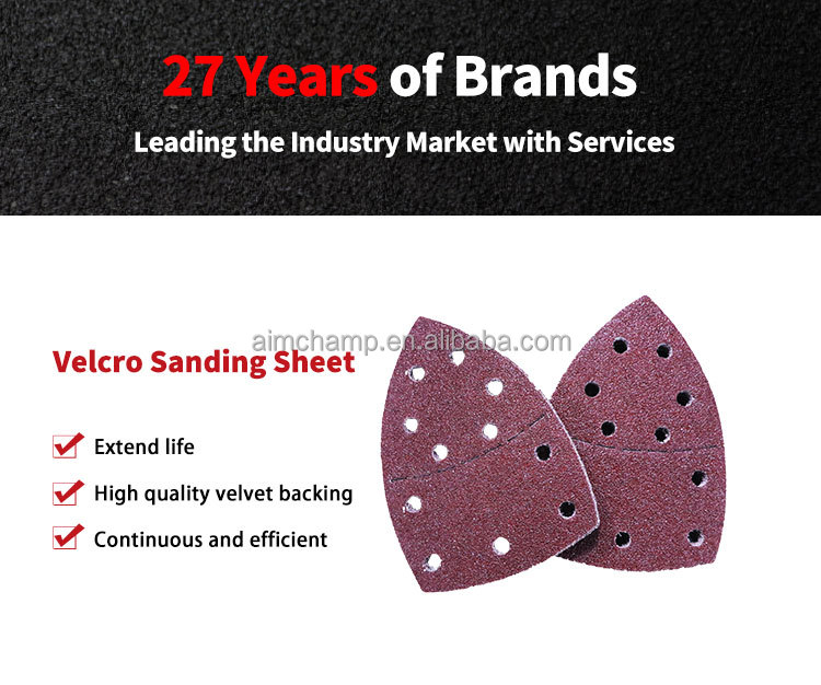 Best quality 5Inch-9 inch PSA Hook&loop Mouse Sandpaper Discs Red Aluminum Oxide Sand paper for Polishing and Sanding details