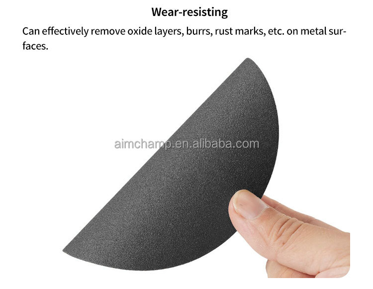 Abrasive Disc Manufacturers Black Silicon Carbide Y-Wt Polyester Cloth Round Sandpaper Sanding Discs supplier