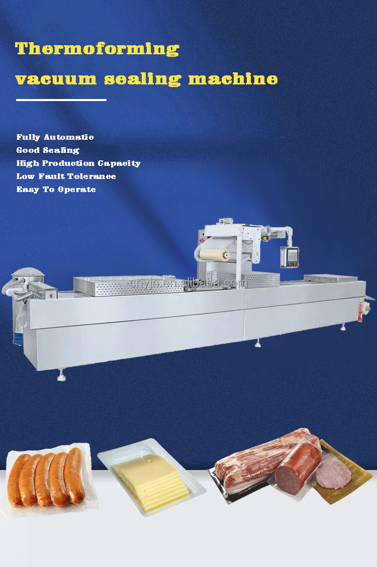 Fully Automatic Thermoforming Packaging Machine Is Suitable For Meat, Aquatic Fish, Vegetables, Nuts, Etc. manufacture