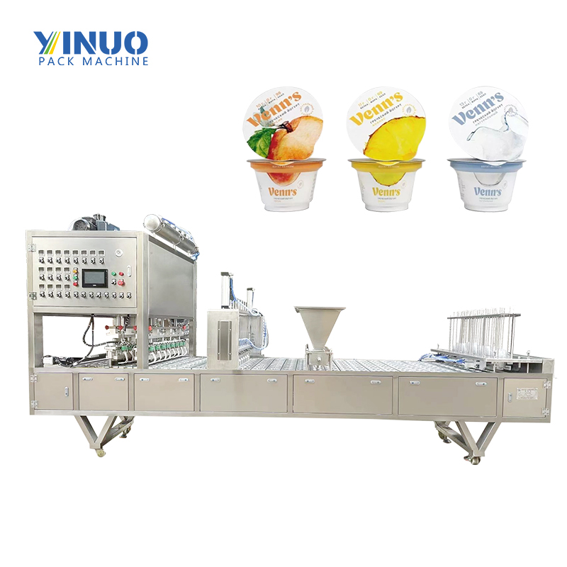 LG-GF302 Automatic Yogurt Cup Top Lid Cereal Oat Cap Filling Sealing Packing  Machine