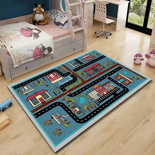 Our large play mat provides a smooth surface for your baby to move around on.