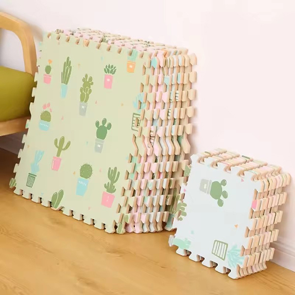 Create a Comfortable and Cozy Space for Your Baby to Crawl and Play with a Plush Floor Mat".