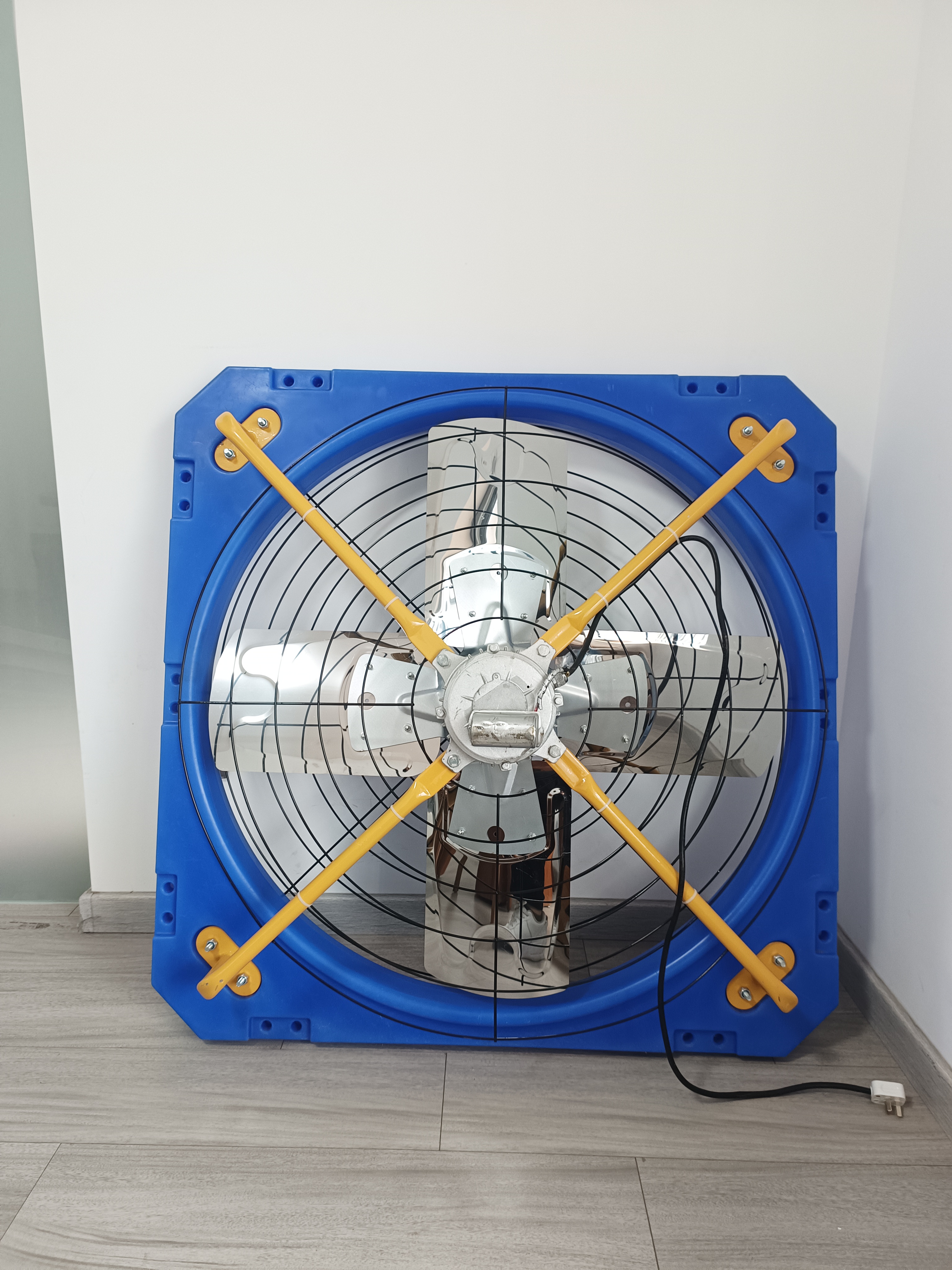 PE Blue poultry farm fan cow house exhaust fan for cooling poultry farm cattle dairy farm exhaust fan manufacture