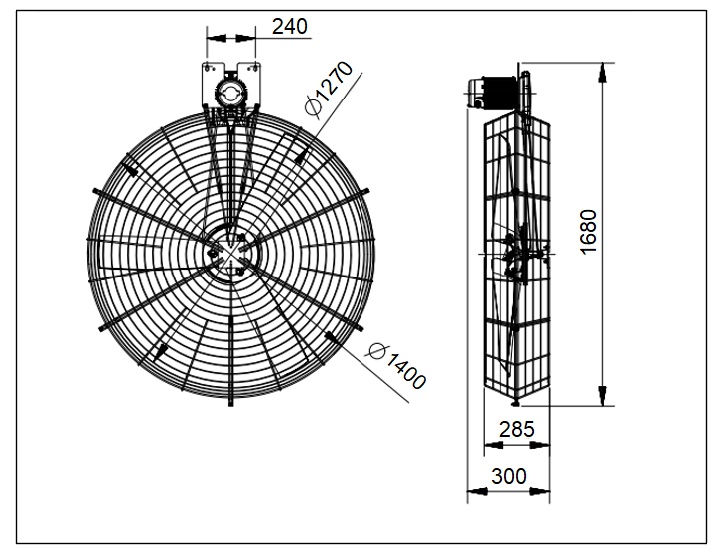 Barn fan cow comfort dairy farm ventilation cooling industrial hanging fan supplier