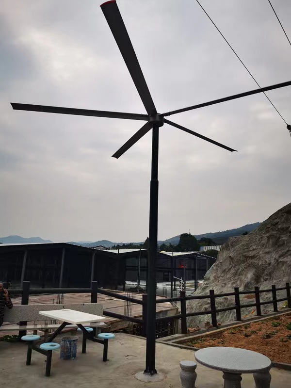 Manufacturing 16ft 5m diameter high volume low speed  giant fan pole type fan supplier
