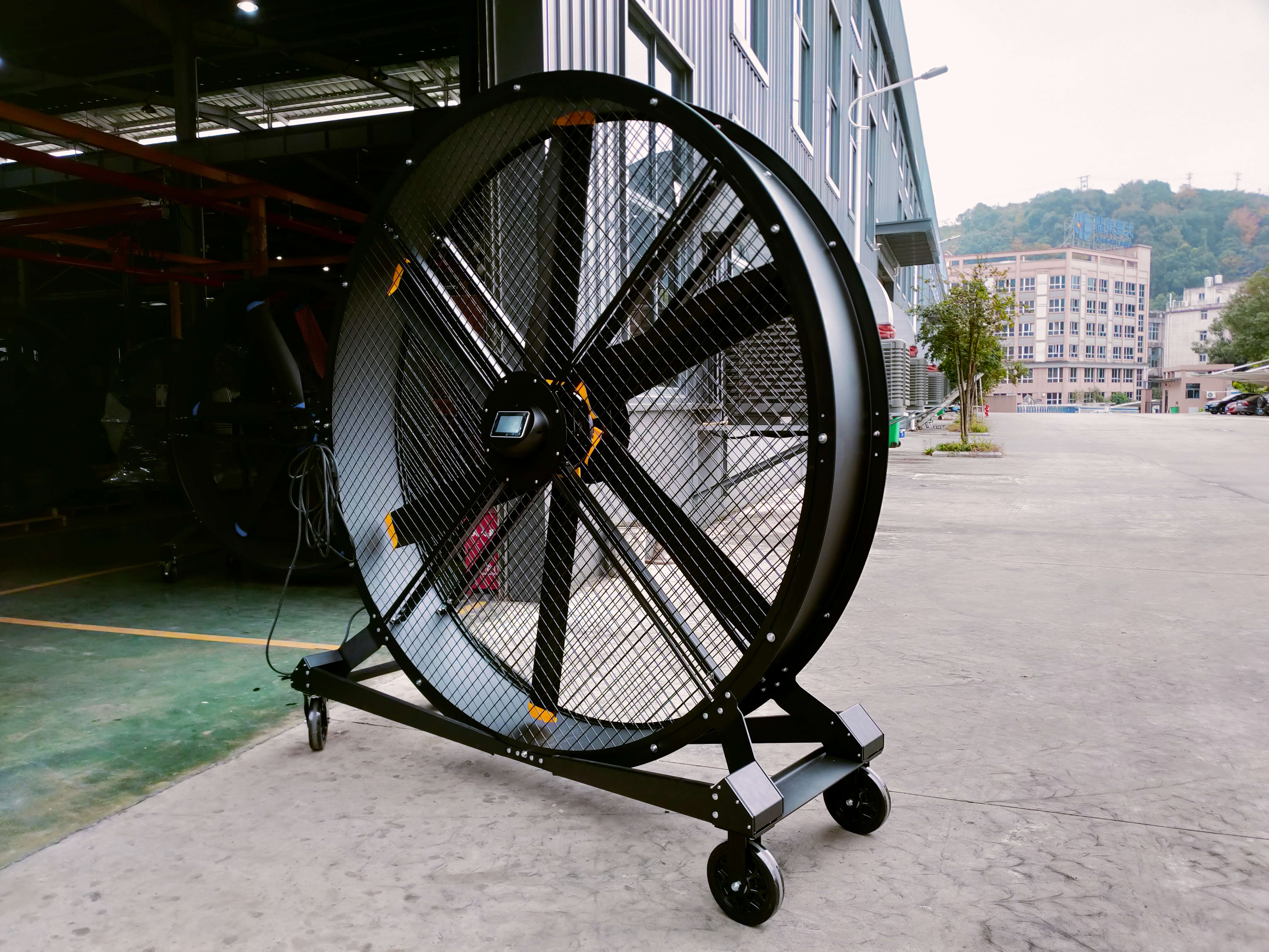 220V 80-Inch Quiet Pedestal Fan with 2000mm Aluminum Stand Movable Floor Fan for Gyms Restaurants Farms Manufacturing Plants manufacture