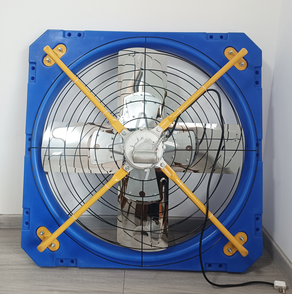 PE Blue poultry farm fan cow house exhaust fan for cooling poultry farm cattle dairy farm exhaust fan factory