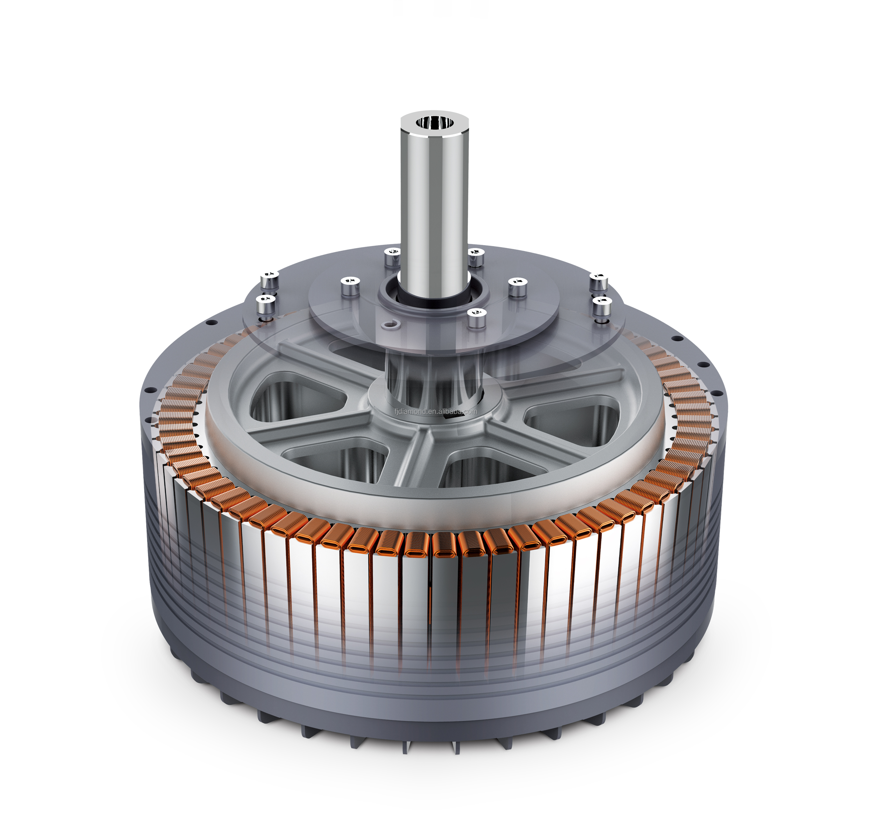 IE5 PMSM Motor 24ft HVLS AC Power 7.3m Electric Fans Large Industrial Ceiling Fans for Dairy Factory 380V Voltage for Warehouses details