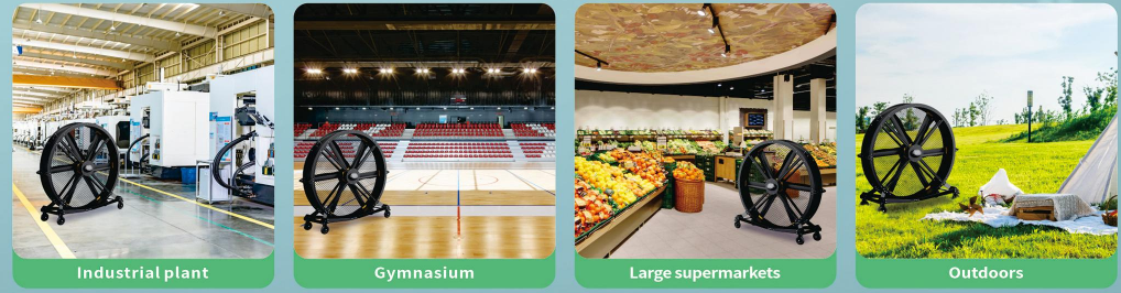 220V 80-Inch Quiet Pedestal Fan with 2000mm Aluminum Stand Movable Floor Fan for Gyms Restaurants Farms Manufacturing Plants supplier