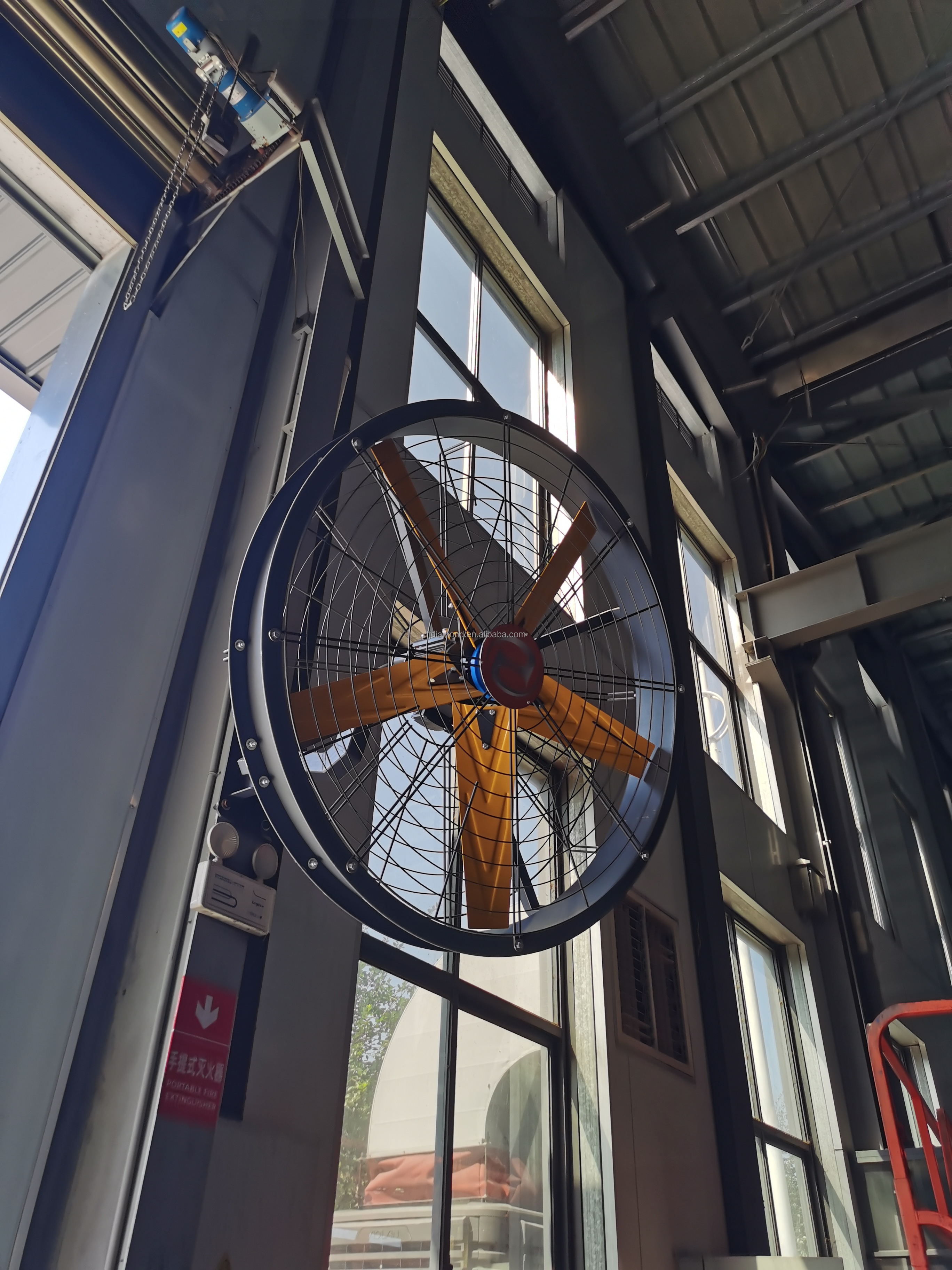 High Velocity Wall Mounted Industrial Warehouse Fans High Quality with 220V Motor Manufacturing Plants Restaurants Farms Hotels supplier