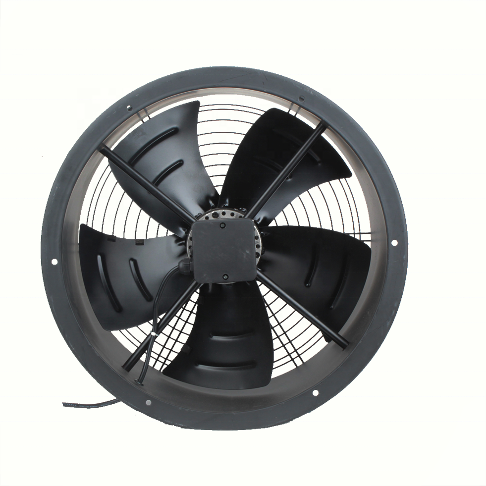 14" 380V 2500Rpm External Rotor Axial Flow Long Tube Vent Fan details