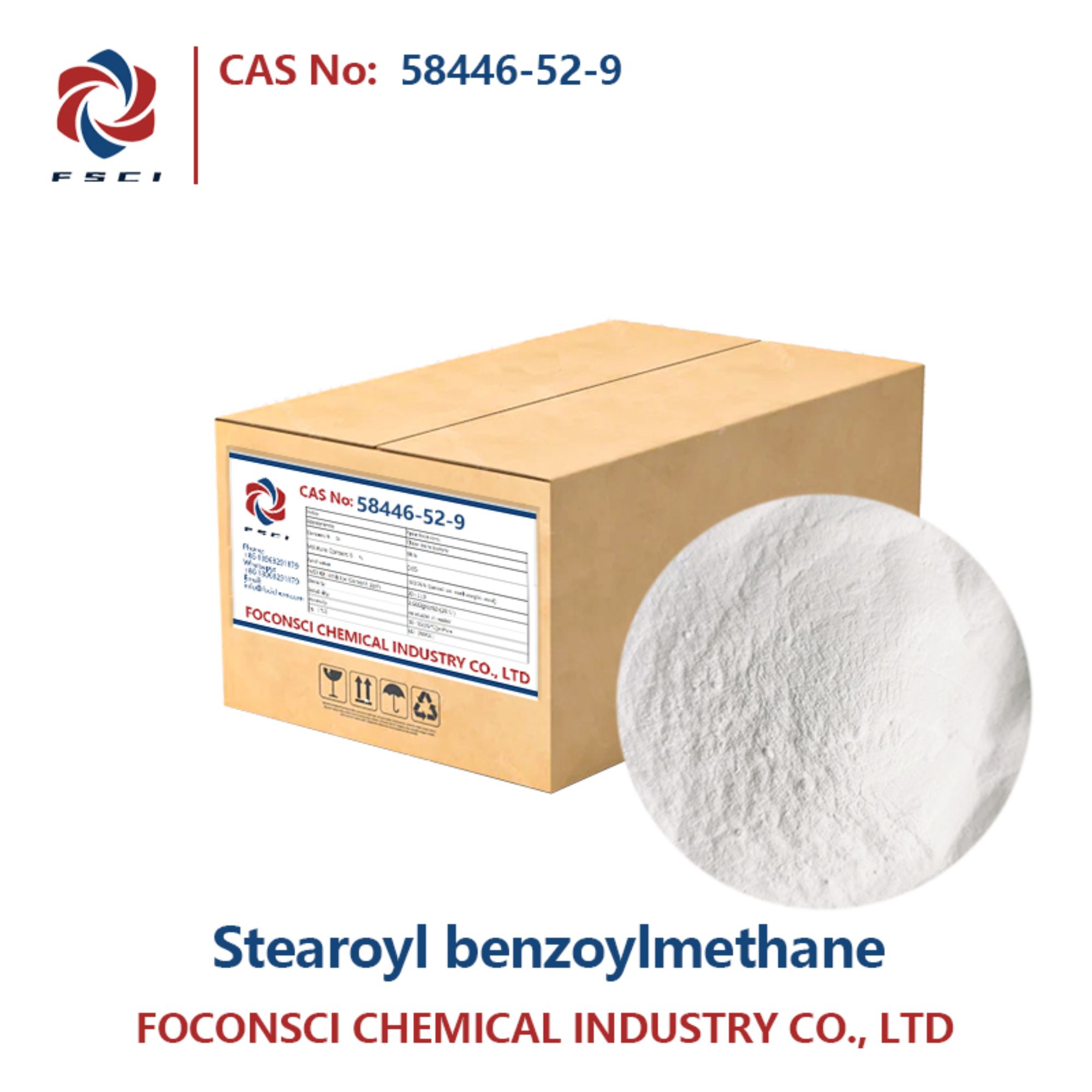 Estearoil benzoilmetano CAS 58446-52-9 SBM