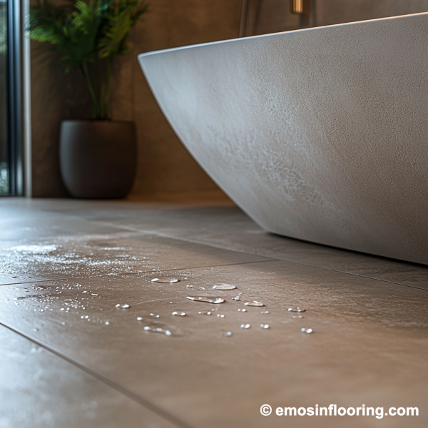 Sleek design and Seamless Bathroom Waterproof PVC Vinyl Flooring