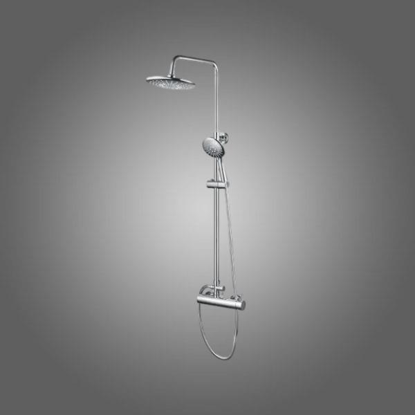 ودع تقلبات درجة حرارة الماء مع دش مثبت على السطح يعمل بطريقة ثرموستاتيكية موثوقة.