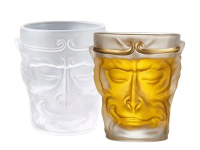 Wholesale Frosted Glass Cup with Wukong Design Customizable Pattern Durable Frosted Glass Mug for Gifts Presents & Office