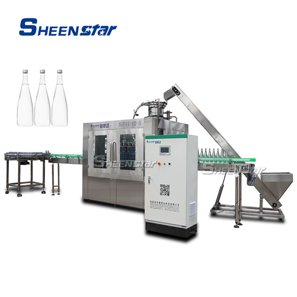 Utilizing the automated bottling machine
