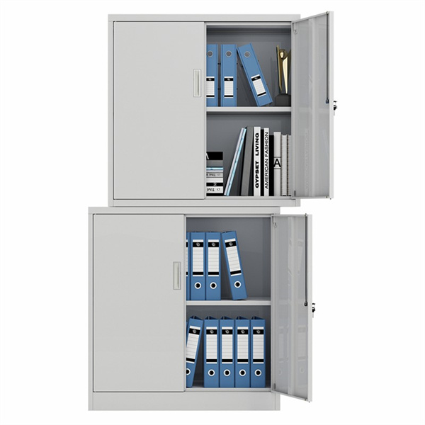 Strong and sturdy metal cabinet for industrial storage needs.