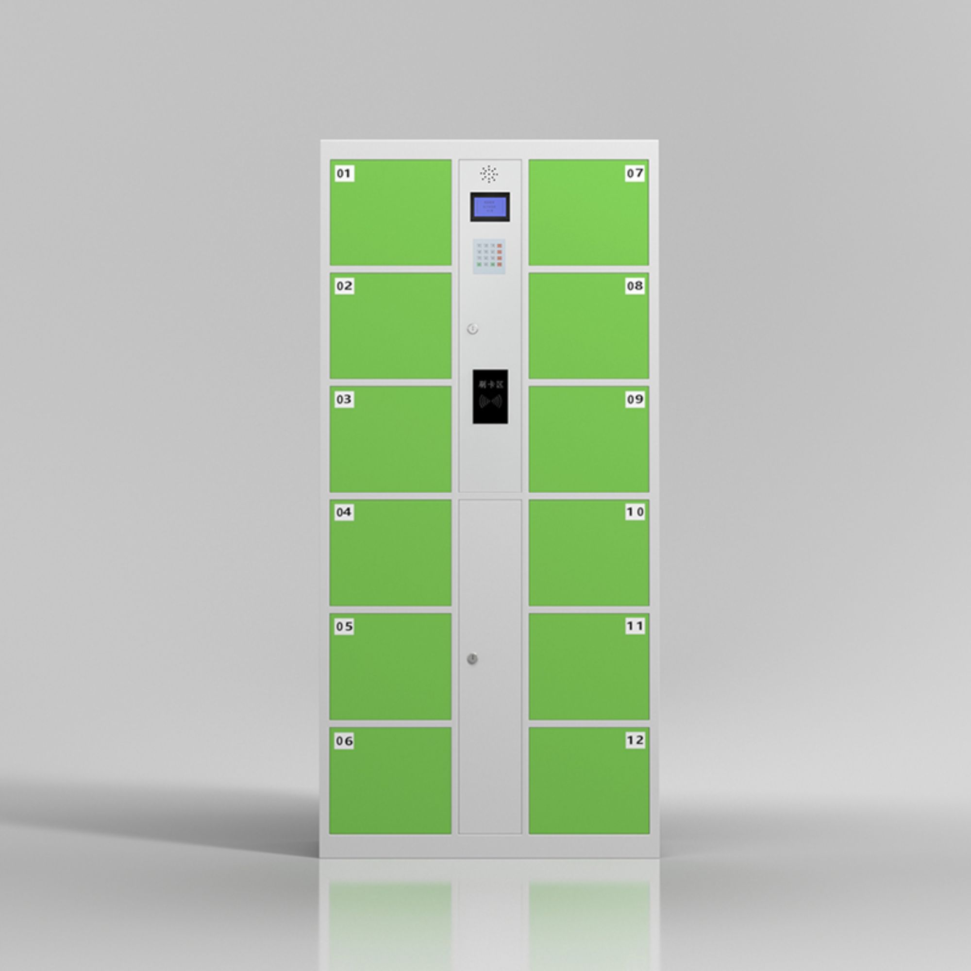 Treningsenter smart låsesystem Metallkasse smart pakkelåskasse Elektronisk Smart Pakkeleveranse Lås for Stranden Park