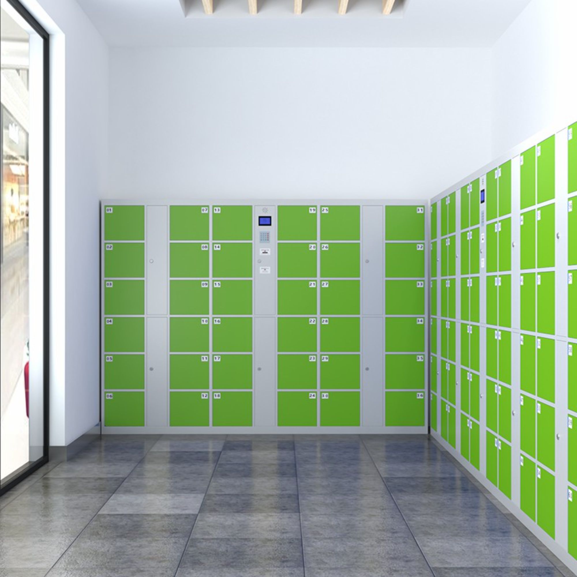 Mobile storage cabinet charging Locker barcode fingerprint safe deposit box electronic locker smart system storage cabinet