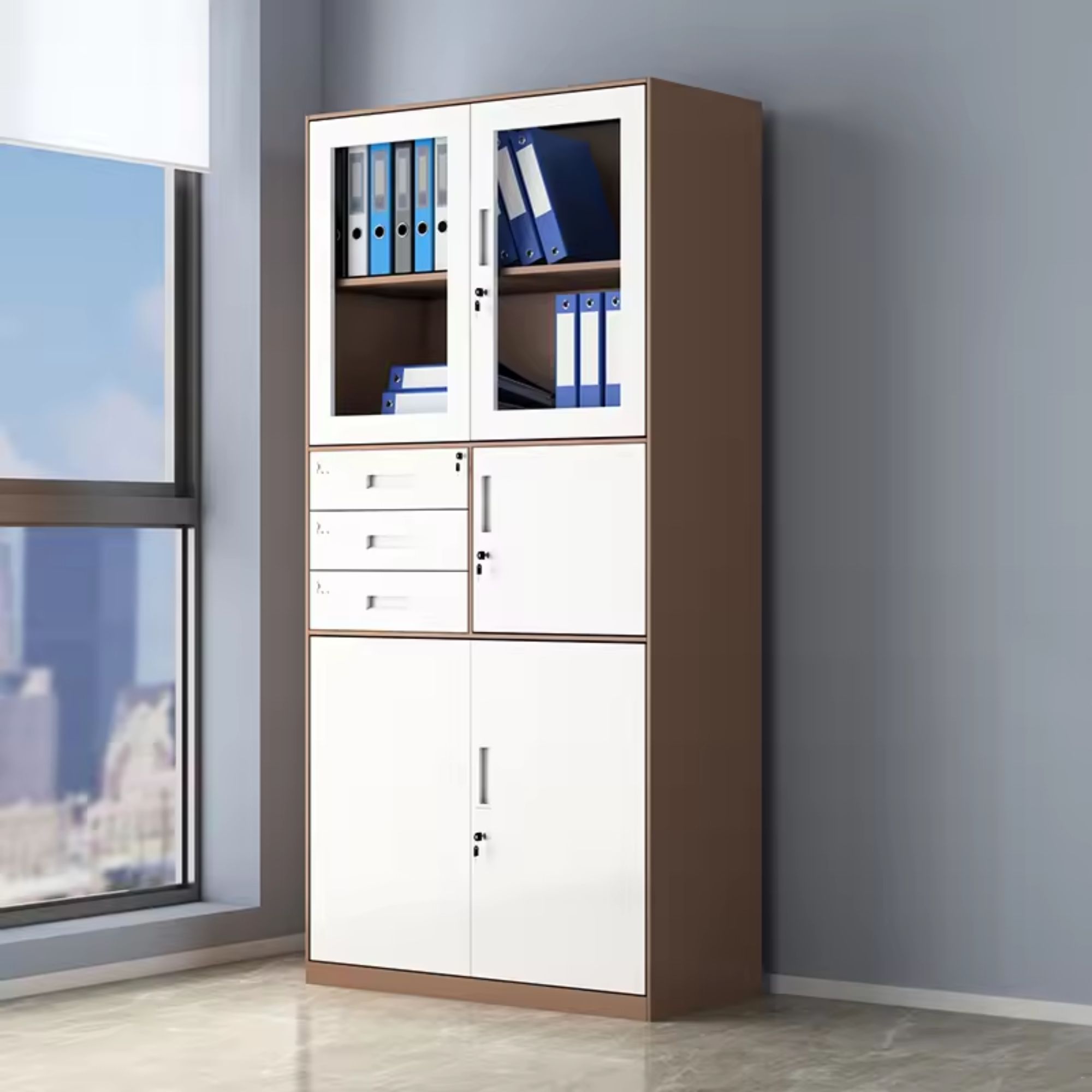 स्कूल जिम कार्यालय फर्नीचर मेटल फाइल अलमारी सुरक्षित ड्रावर स्टील लॉकर्स फाइलिंग स्टोरेज कैबिनेट