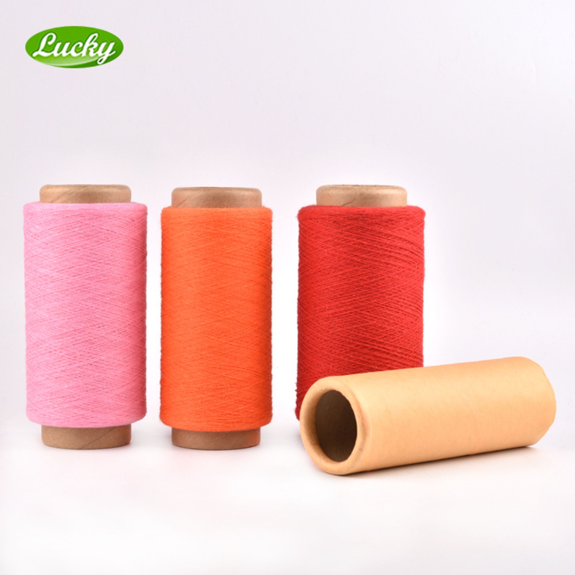 12/1 20/1 30/1 Poliestru kartat Cotton Mixat Riġenerat Kolor Recycled Towel Cotton Yarn għall-ħerġa