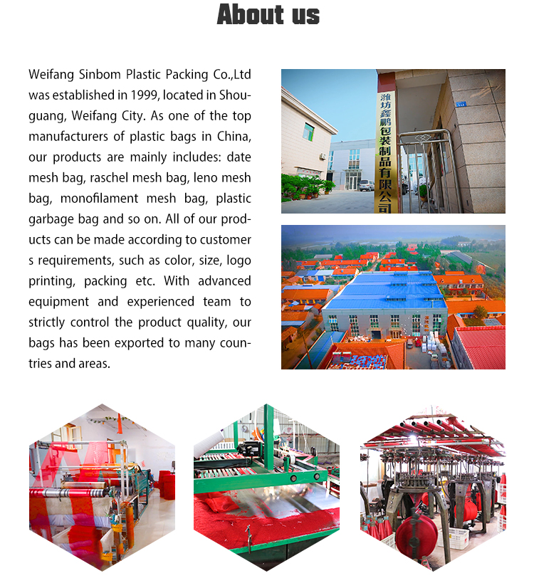 Orange Color Fruit Firewood Onion Raschel Mesh Bag for Packing Potatoes manufacture