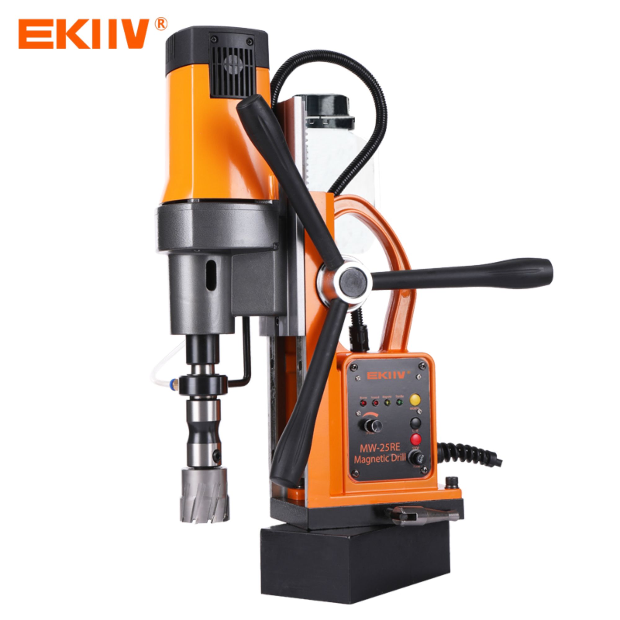 MW-23RE 110V 220V M18 23mm 60mm 変速式ブローチングドリル、磁気ベースドリルマシン