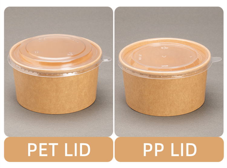 Kraft paper bowl for salad supplier