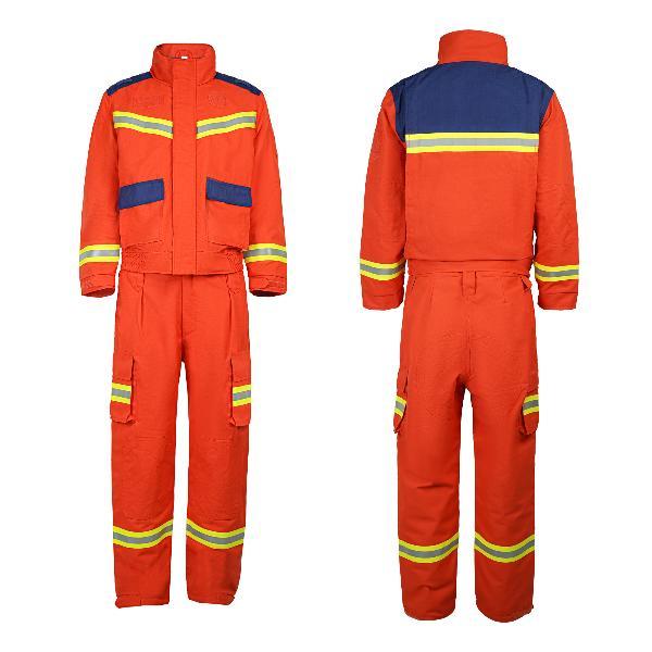 ATI-FIRE FR Cotton Fireman Rescue Uniform styður sérsniðna 9029-6