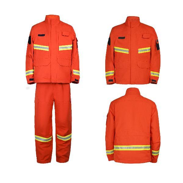 ATI-FIRE FR Cotton Fireman Gear Þjálfunarfatnaður Slitþolinn og vatnsheldur 9029-2