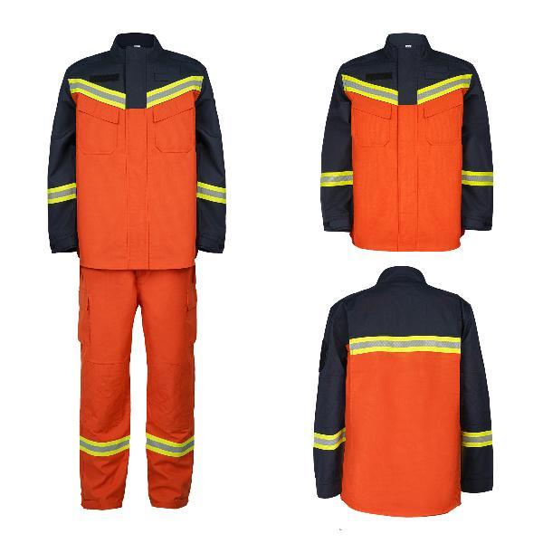 ATI-FIRE EN469 EN1149 FR Cotton Fireman Uniform Training Clothing Wear resistant and Waterproof 9029-3