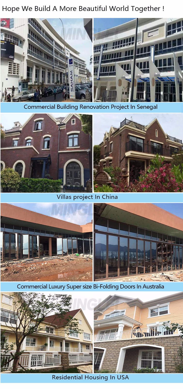 Minglei Cheap price vinyl double glazed sliding window Pvc sliding windows supplier