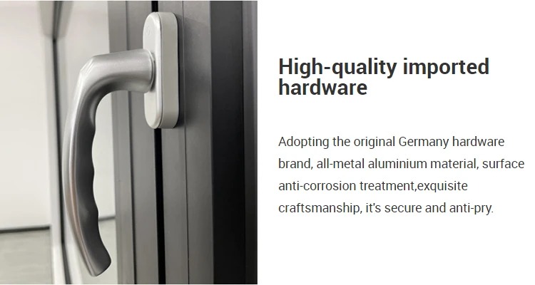 product customizable triple glazed windows interior aluminium thermal break casement windows with grilles-12