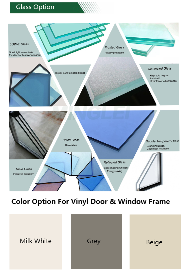 Minglei Cheap price vinyl double glazed sliding window Pvc sliding windows supplier