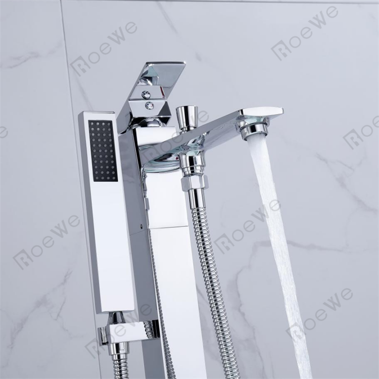 Brass body stand alone bath mixer tap for tub freestanding bathtub