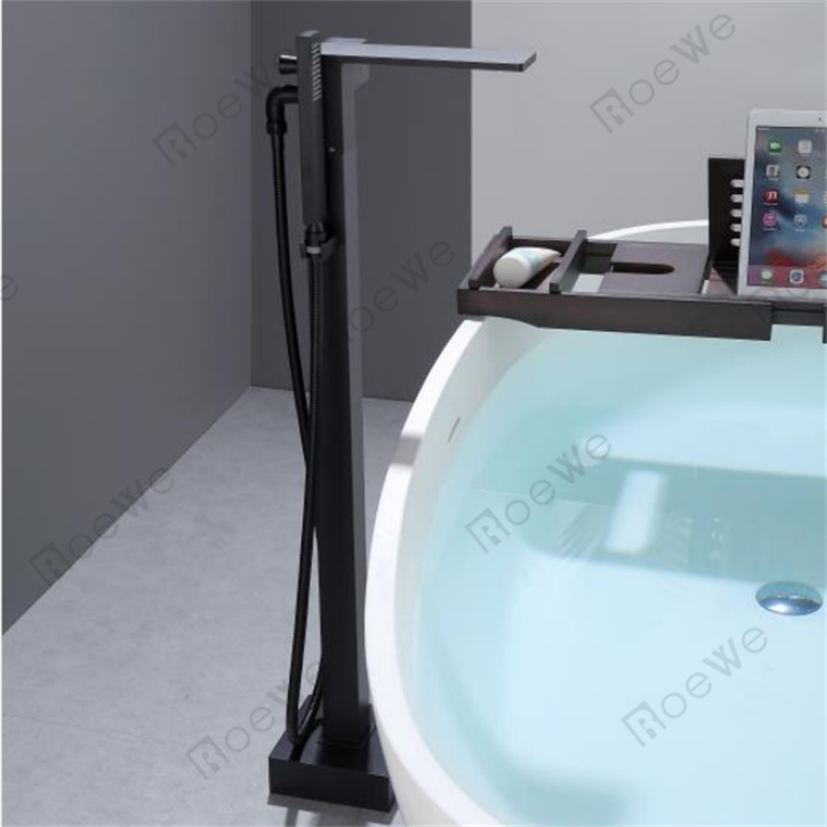 Brass body stand alone bath mixer tap for tub freestanding bathtub