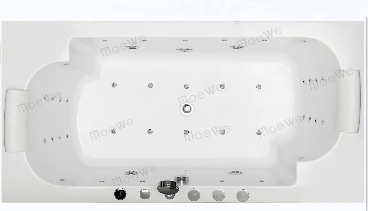 Roewebath luxuriöse innenbetriebene Jets Whirlpool-Massagewanne