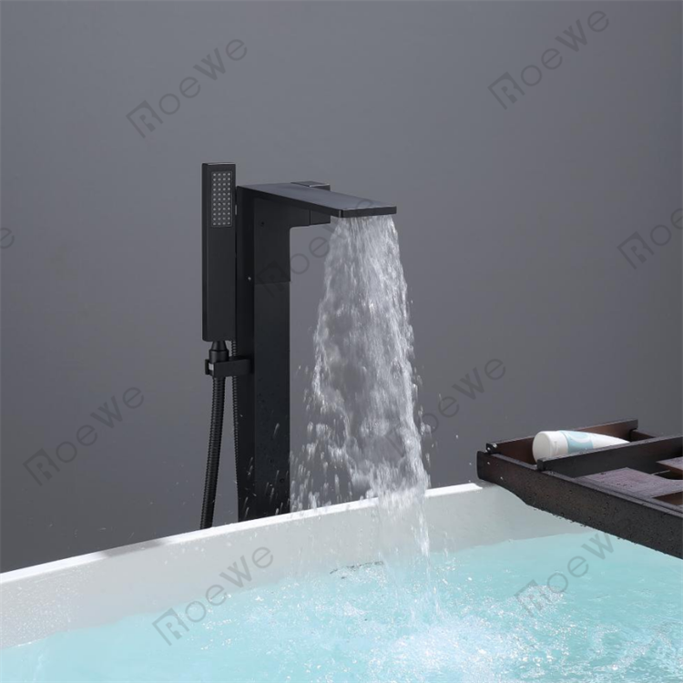 Brass body stand alone bath mixer tap for tub freestanding bathtub