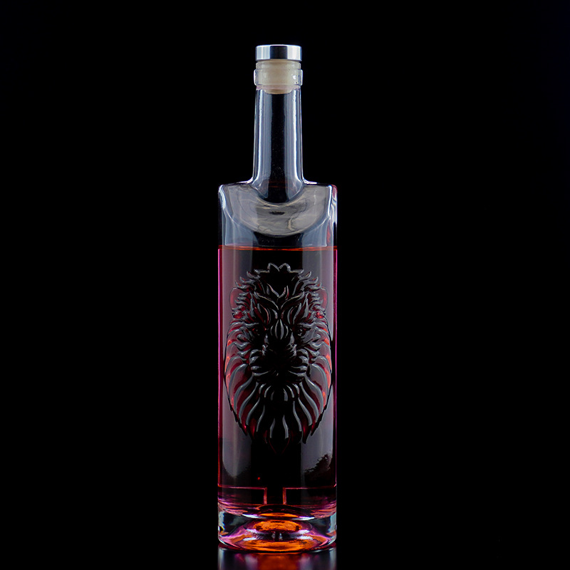 750ml वोड्का ग्लास बॉटल