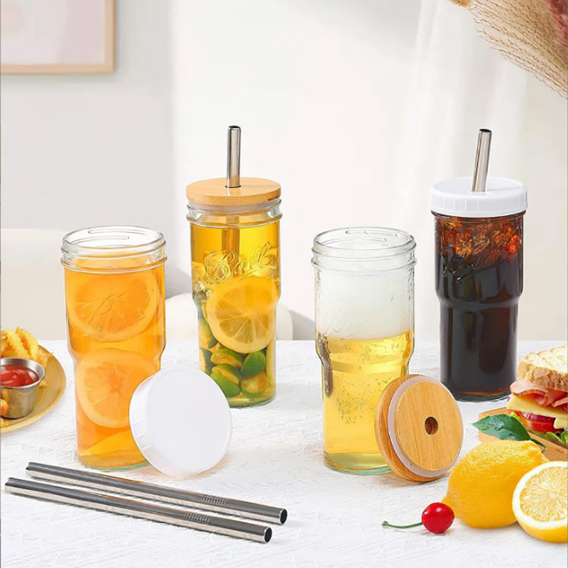 24オンスガラスジュースボトル